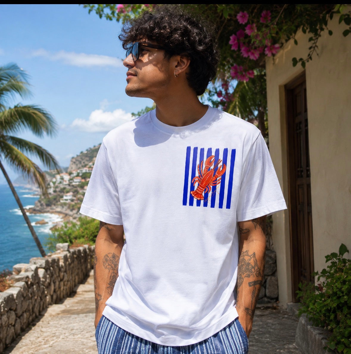 T-shirt Oversize "BORD DE MER" homme