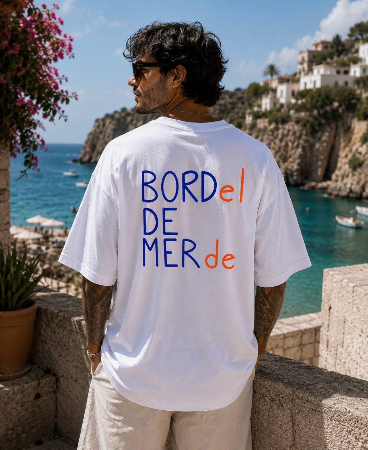 T-shirt Oversize "BORD DE MER" homme