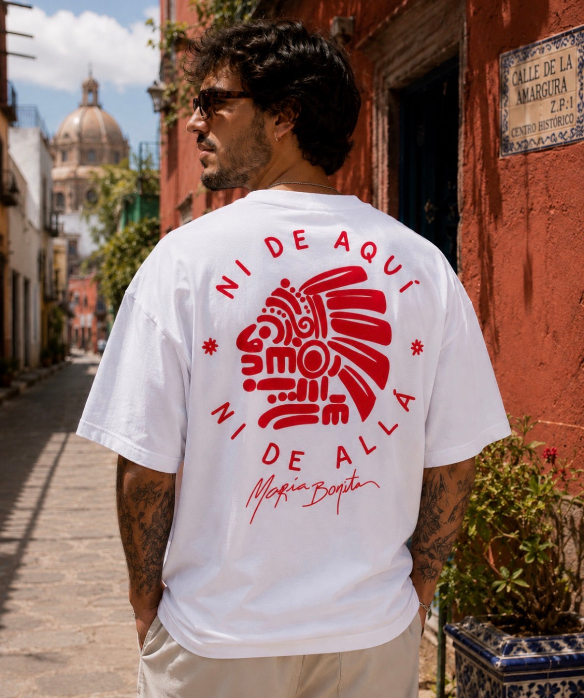 T-shirt Oversize "Ni de aquí, ni de allá" homme
