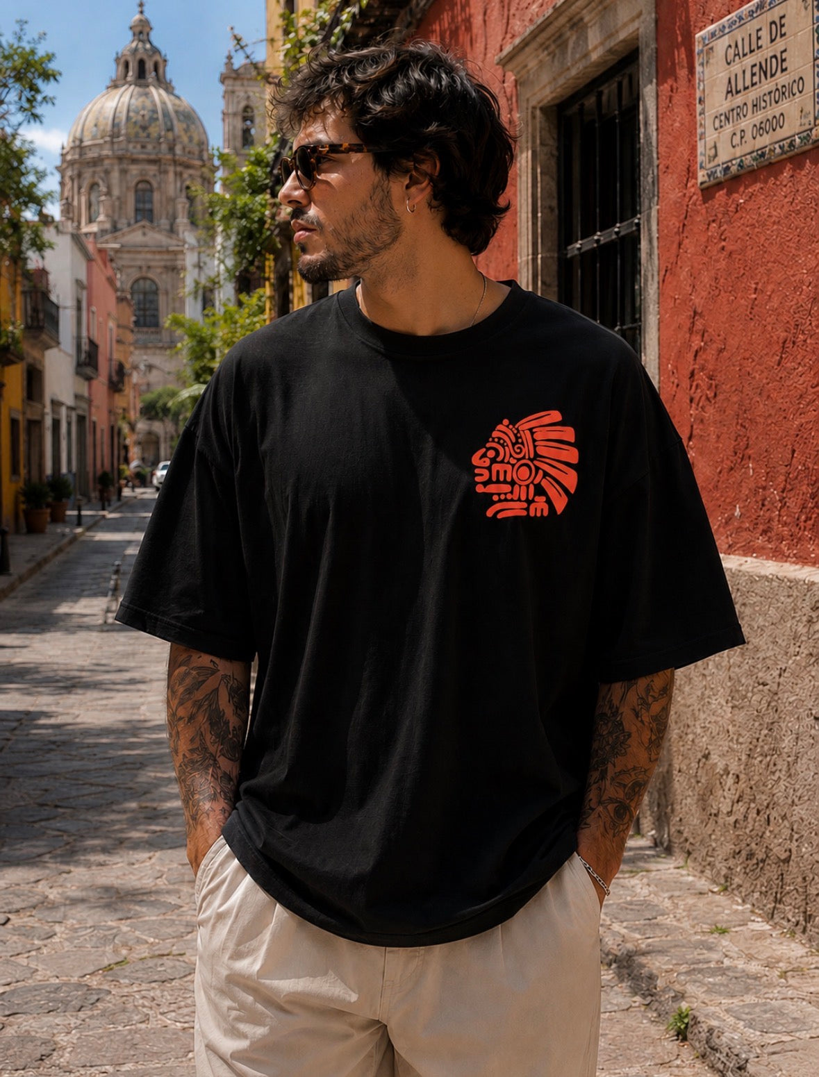 T-shirt Oversize "Ni de aquí, ni de allá" homme