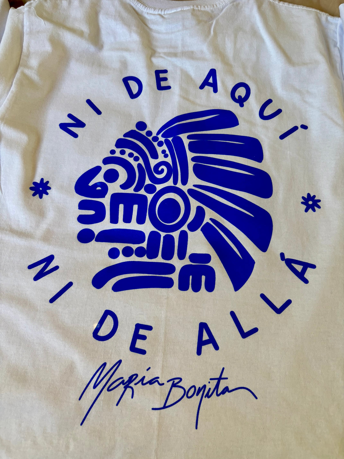 T-shirt "Ni de aquí ni de allá' sérigraphie homme
