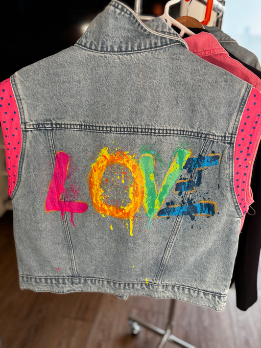 Veste sans manches personnalisée "LOVE"