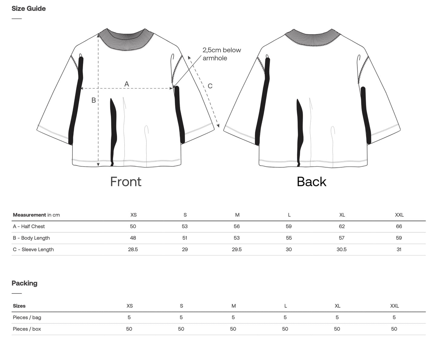 T-shirt Col rond coupe boxy "Joli Chaos"