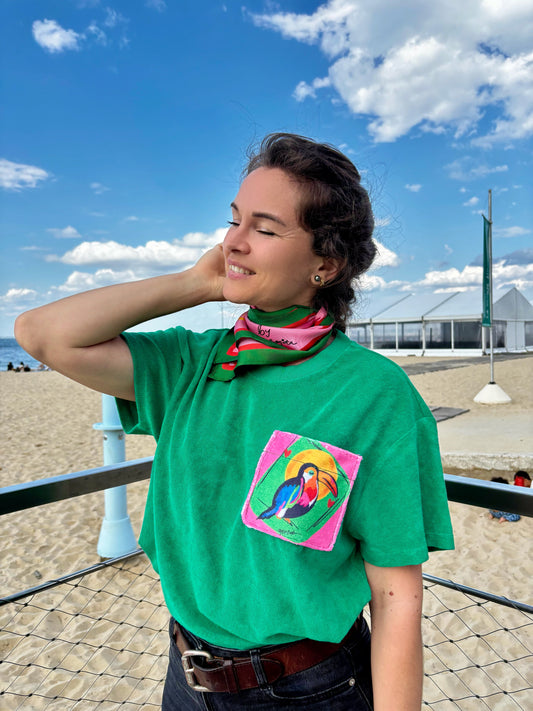 T-shirt oversize éponge "Tucán"